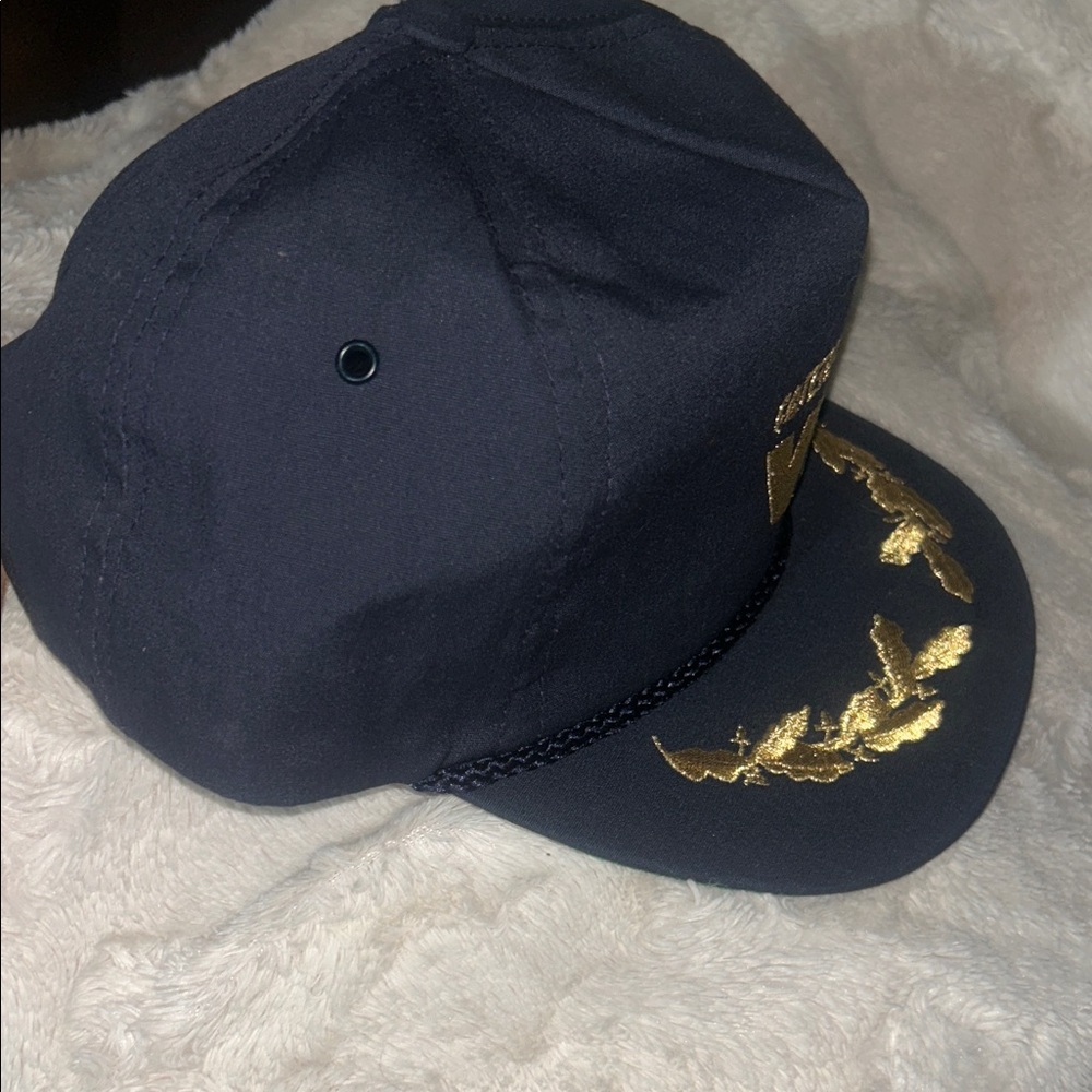Caterpillar Vintage VIP Navy and Gold Men's Cap - Picture 8 of 8